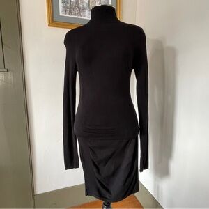 Vintage 2013 Express Black Mock Neck Bodycon Midi Size: Extra Small XS – 🔥